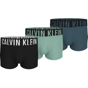 Calvin Klein Trunk (3-pack), heren boxers normale lengte, zwart, donkerrood, beige