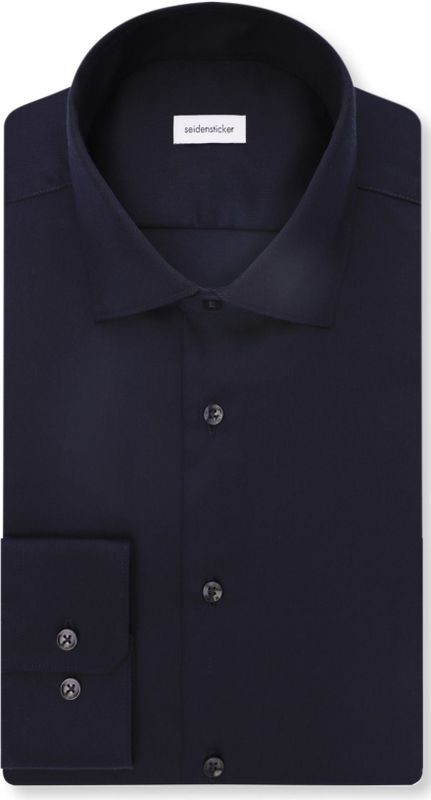 Seidensticker slim fit overhemd, popeline, blauw