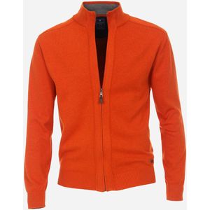 Redmond heren vest katoen, opstaande kraag, oranje (middeldik)
