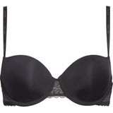 Calvin Klein dames Flirty lightly lined balconette bra, beugel BH, zwart -  Maat: 70C