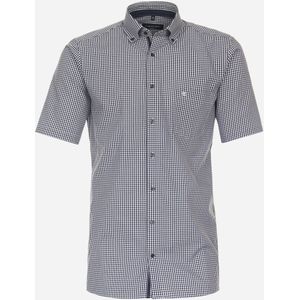 CASA MODA - Overhemd - Korte Mouwen - Blauw - Poplin - Easy Iron