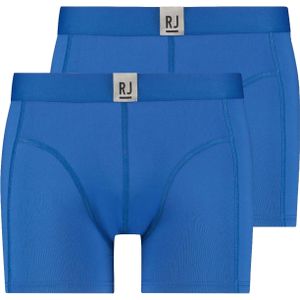 RJ Bodywear Pure Color Jort boxer (2-pack), heren boxer lang, kobaltblauw -  Maat: L