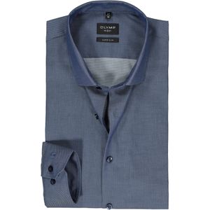 OLYMP - No. 6 - Overhemd - Marine Blauw - Super Slim Fit