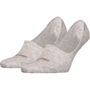 Calvin Klein Footie Mid Cut (2-pack), heren onzichtbare sokken, beige