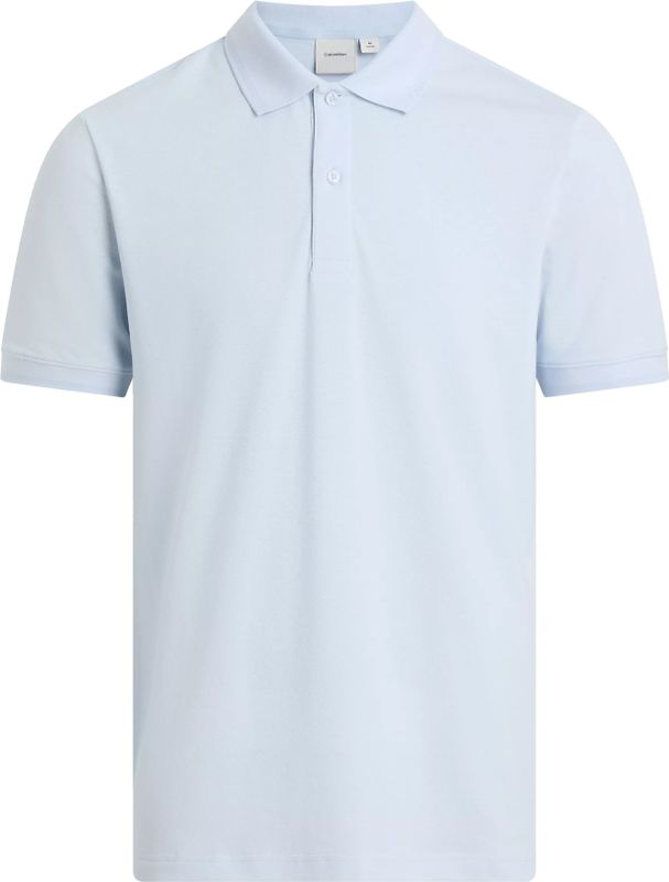 Calvin Klein - Thermo Tech Pique Slim Polo - Lichtblauw - Heren Poloshirt