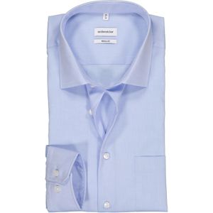 Seidensticker regular fit overhemd, lichtblauw chambray