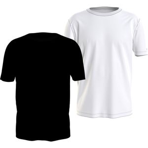 Tommy Hilfiger T-shirt (2-pack), T-shirt O-hals, zwart, wit -  Maat: XXL
