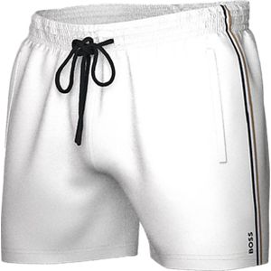 HUGO BOSS Iconic swim shorts, heren zwembroek, wit -  Maat: L