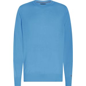 Tommy Hilfiger heren pullover wol, Fine Gauge Merino Crew Nk, blauw