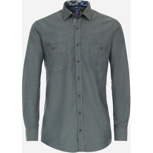 3 voor 99 | Redmond modern fit overhemd, popeline, groen 43/44