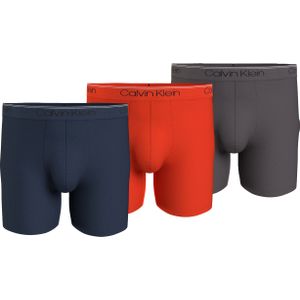 Calvin Klein Boxer Briefs (3-pack), heren boxers extra lang, multicolor -  Maat: M