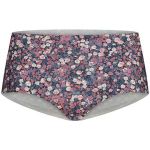 TEN CATE Secrets women midi (1-pack), dames slip middelhoge taille, roze met paars bloemtjes