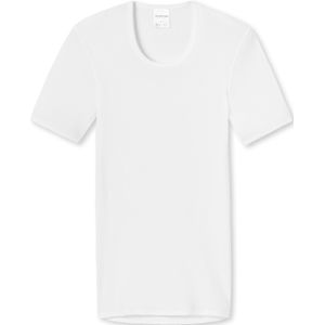 SCHIESSER Original Classics T-shirt (1-pack), Doppelribb met O-hals, wit -  Maat: XL