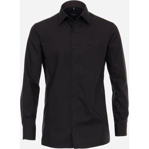 CASA MODA comfort fit overhemd, popeline, zwart 54