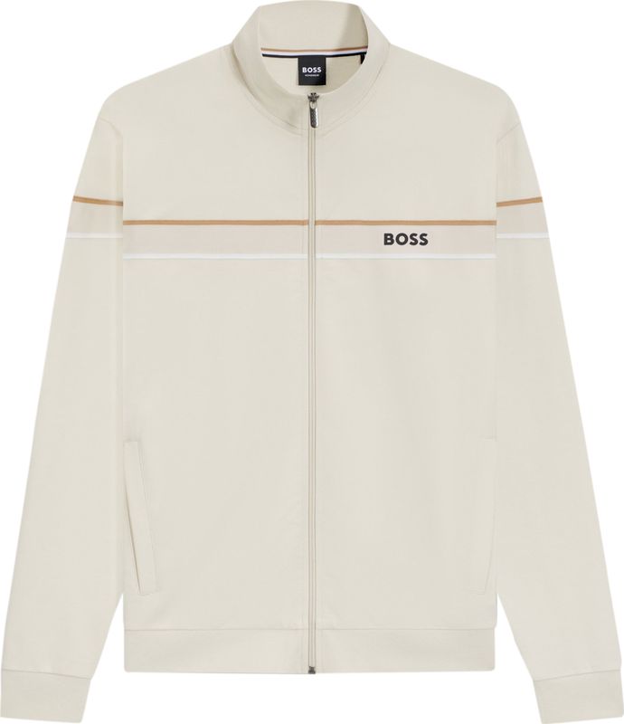 BOSS - Iconic Jacket - Heren Lounge Vest - Wit