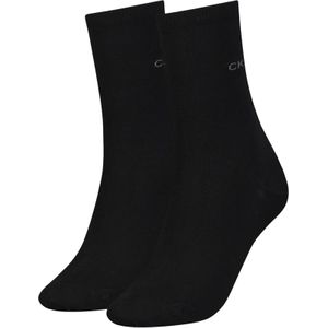Calvin Klein Sock (2-pack), dames sokken, zwart -  Maat: One size