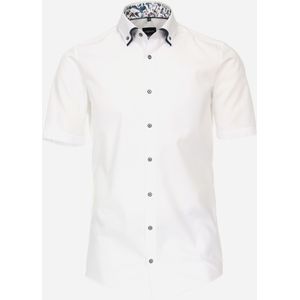 VENTI modern fit overhemd, korte mouw, popeline, wit 47