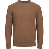 JACK & JONES - Atlas - Pullover - Camel Bruin Melange - Katoen