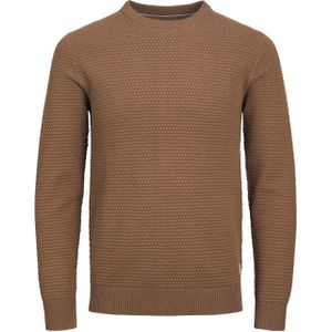 JACK & JONES - Atlas - Pullover - Camel Bruin Melange - Katoen