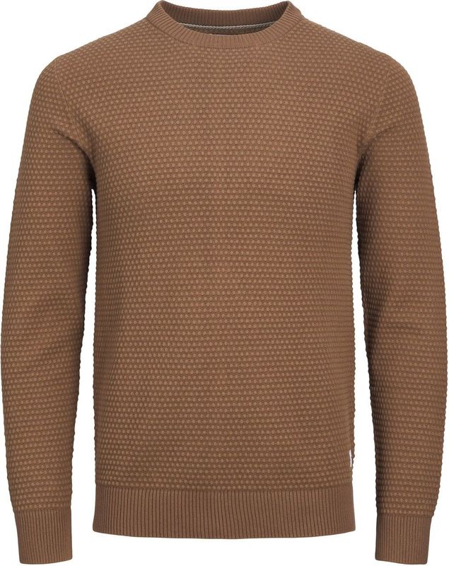 JACK & JONES - Atlas - Pullover - Camel Bruin Melange - Katoen
