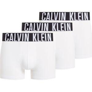 Calvin Klein Trunk (3-pack), heren boxers normale lengte, wit -  Maat: XS
