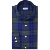 Seidensticker slim fit overhemd, popeline, blauw geruit