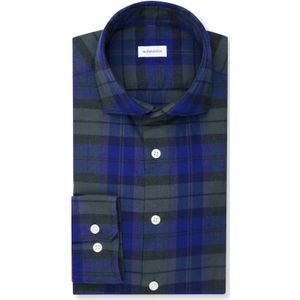 Seidensticker slim fit overhemd, popeline, blauw geruit