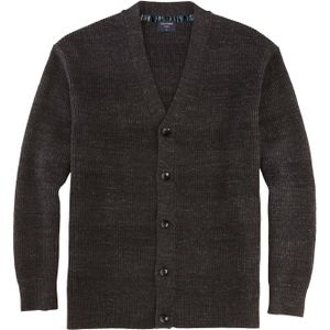 OLYMP Casual modern fit vest katoen, antraciet