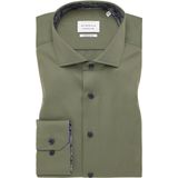 ETERNA modern fit overhemd, twill, groen (contrast)