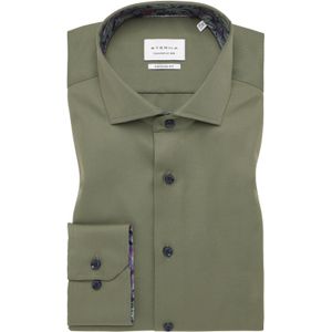 ETERNA modern fit overhemd, twill, groen (contrast)