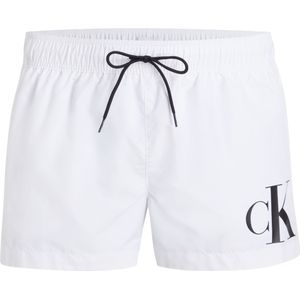 Calvin Klein Short Drawstring swimshort, heren zwembroek, wit -  Maat: 6XL