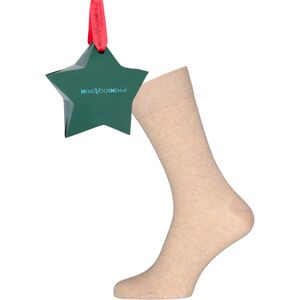 Cadeau VENT herensokken katoen (2-pack), beige in cadeauverpakking