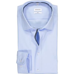 Seidensticker slim fit overhemd, lichtblauw (contrast) 43