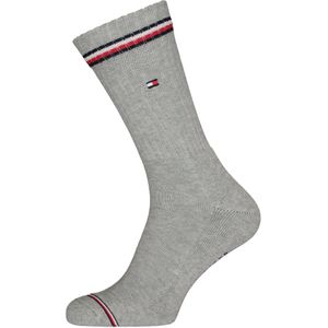 Tommy Hilfiger Iconic Sport Socks (2-pack), heren sportsokken katoen, grijs -  Maat: 43-46
