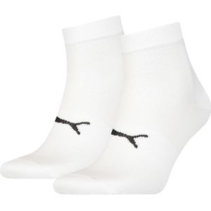 Puma Sport Light Quarter (2-pack),  hoge enkelsokken, wit