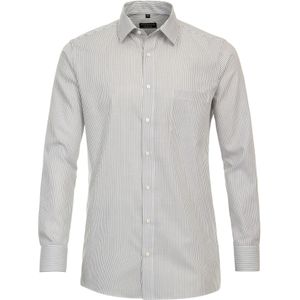 3 voor 99 | Redmond comfort fit overhemd, twill, zwart gestreept