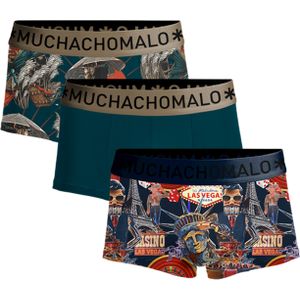 Muchachomalo boxershorts, heren boxers kort (3-pack), Las Vegas Japan -  Maat: L