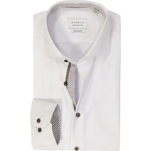 ETERNA - Modern Fit - Overhemd - Wit - Strijkvrij - Boordmaat 40