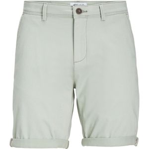 JACK & JONES Bowie Shorts Solid regular fit, heren chino korte broek, saliegroen