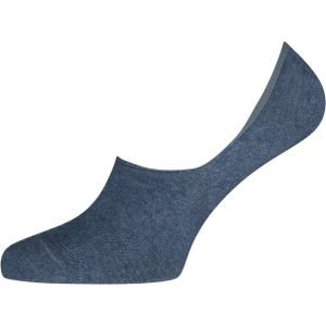 Burlington Everyday dames invisible sokken (2-pack), katoen, jeansblauw (light denim) -  Maat: 41-42