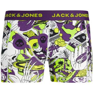 JACK & JONES Jacspace skull trunk (1-pack), heren boxer normale lengte, paarsblauw