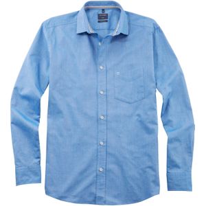 OLYMP Casual regular fit overhemd, structuur, bleu 43/44