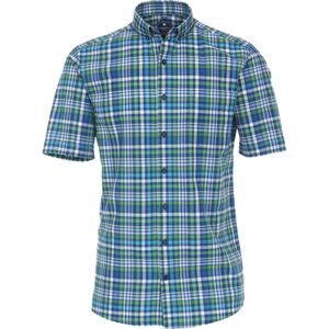 3 voor 99 | Redmond regular fit overhemd, korte mouw, , blauw geruit 41/42