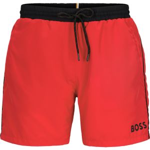 HUGO BOSS Starfish swim shorts, heren zwembroek, middenrood -  Maat: L