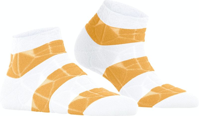 FALKE - Hyper Pop - Sneakersokken - Wit - Duurzaam Katoen, Omkeerbaar Design