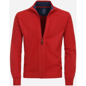 Redmond heren vest katoen, opstaande kraag, rood (middeldik) -  Maat: 3XL