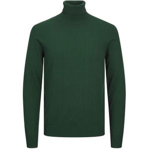 JACK & JONES Emil knit roll neck slim fit, heren pullover viscosemengsel met col, groen