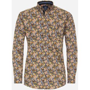 3 voor 99 | Redmond comfort fit overhemd, popeline, blauw dessin 41/42