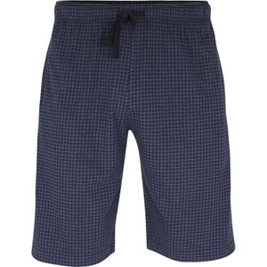 Ceceba - Heren Pyjamabroek - Blauw - Pied de Poule - Kort Model