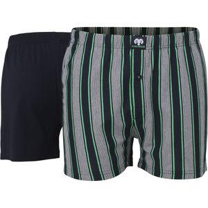 Ceceba heren boxershorts wijd model met gulp (1-pack), donkerblauw gestreept